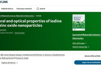 جامعة سبها: الدكتورة فطيمة ونيس اضبيع - وآخرون - تنشر بحثا علميا حديثا خلال العام الجاري (2024م) .
