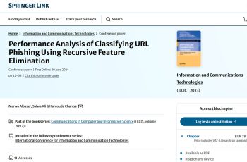 كلية تقنية المعلومات تنشر بحثا علمياً بمجلة Springer