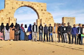 رحلة ميدانية لطلاب قسم الجغرافيا ونظم المعلومات الجغرافية إلى منطقة جرمة الأثرية