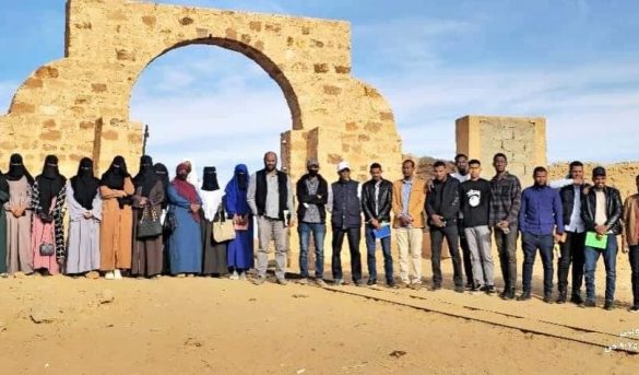 رحلة ميدانية لطلاب قسم الجغرافيا ونظم المعلومات الجغرافية إلى منطقة جرمة الأثرية