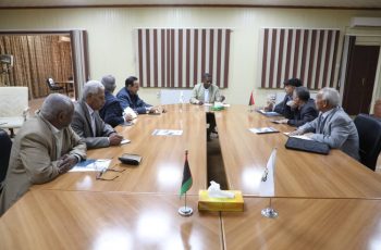 زيارة مستشارين من مجلس الأمن الوطني الليبي لرئاسة الجامعة