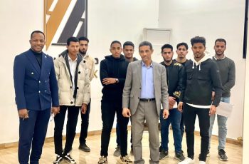 طلاب قسم المحاسبة بكلية التجارة والعلوم السياسية يزورون مصرف اليقين فرع سبها.