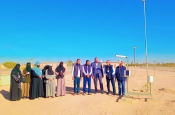 طلاب قسم الجغرافيا بكلية التربية الغريفة يزورون محطة الأرصاد الجوية بمطار أوباري.