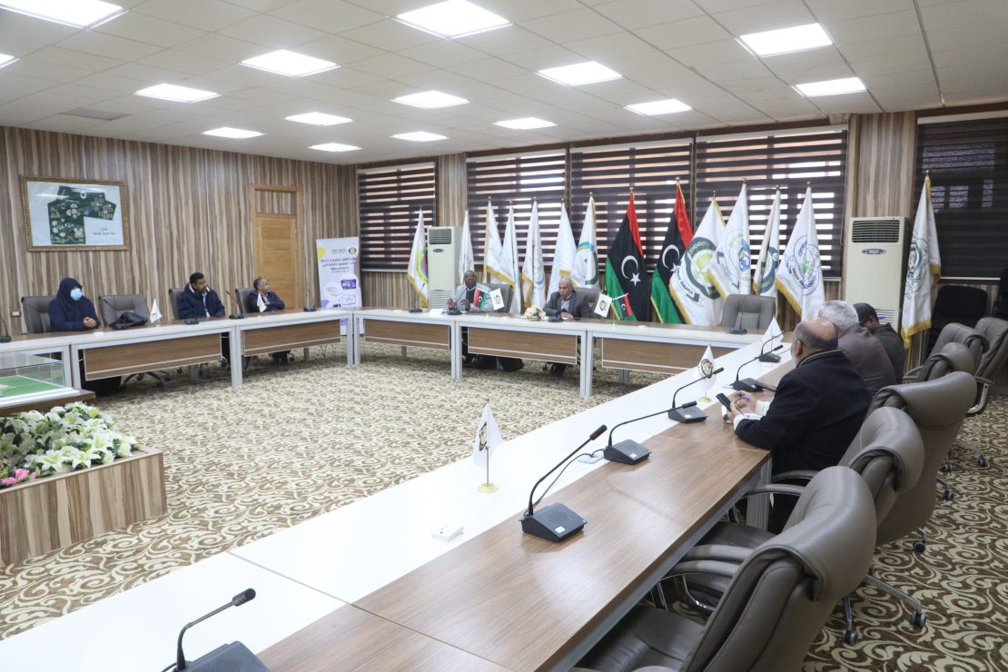 الاجتماع التقابلي الثالث للجنة العلمية والتحضيرية للمؤتمر العلمي الأول للعلوم الطبية جامعة سبها.