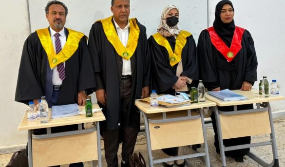 مناقشة رسالة درجة الإجازة العالية الماجستير تخصص علم الاجتماع.