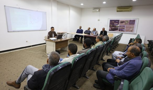 مناقشة رسالة درجة الإجازة العالية - الماجستير - في قسم هندسة الطاقات المتجددة بكلية الهندسة. - جامعة سبها | Sebha University مناقشة رسالة درجة الإجازة العالية - الماجستير - في قسم هندسة الطاقات المتجددة بكلية الهندسة.