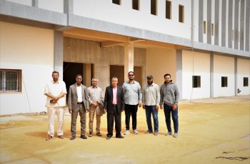 وفد من الجامعة يزور السكن الطلابي الجامعي - بيت البركولي -