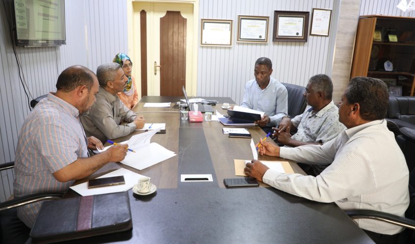 اجتماع لجنة مراجعة الخطة الإستراتيجية لجامعه سبها.