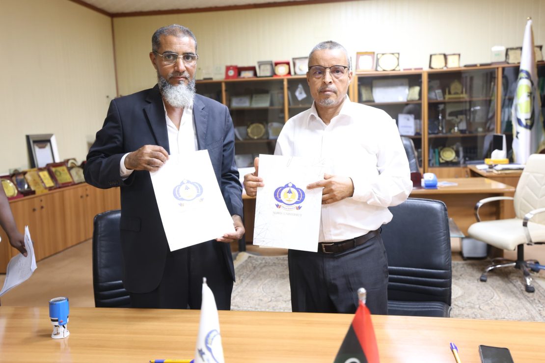 جامعة سبها توقع مذكرة تفاهم مع شبكة إذاعة وتلفزيون ليبيا الوطنية؛ لتعزيز التعاون الإعلامي والتدريب الأكاديمي.
