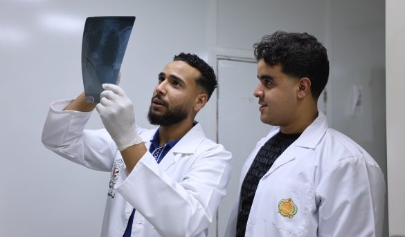 متابعة التدريب الصيفي لطلبة قسم الأشعة الطبية في مركز سبها الطبي.