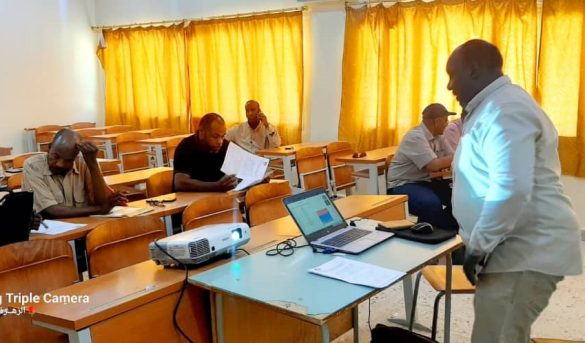 لجنة ملف الاعتماد المؤسسي تزور كلية التربية بالغريفة لمتابعة تطوير الخطة الإستراتيجية.