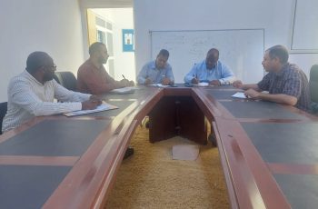 فريق ضمان الجودة يتابع ملف الاعتماد المؤسسي بكلية القانون.