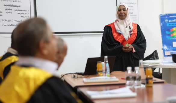 مناقشة رسالة الإجازة العالية - الماجستير (رسالة علمية) بكلية الآداب قسم التاريخ