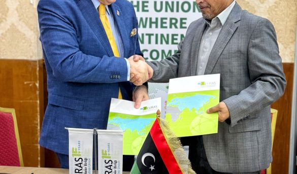 جامعة سبها توقع اتفاقية تعاون علمي مشترك مع اتحاد الجامعات الأوروبية الآسيوية (EURAS)