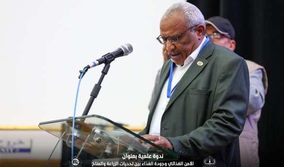 كلمـة عميـد كليـة الزراعـة ورئيـس النـدوة العلميـة: "الأمـن الغذائـي وجــودة الغـذاء بيـن التحديــات والزراعـة والمنـاخ"