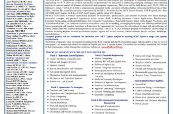 تمديد فترة استقبال الأوراق البحثية للملتقى المغاربي الدولي الخامس (IEEE)
