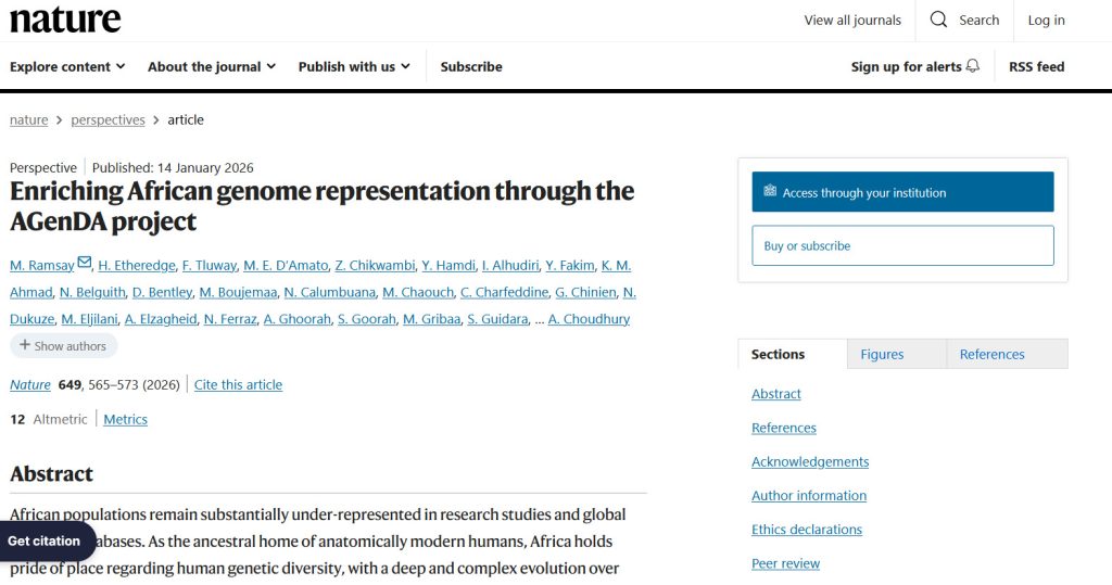 إنجـاز بحثــي دولـي لجامعـة سبــها فـي مجـلة Nature فـي إطــار الأنشـطة البحثـية لأعضــاء هيــئة التدريـس بجامــعة سبـها