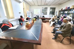 مناقـشة رسـالة ماجستـير فـي الكيمـياء التحليلـية فـي استقـرار معقـدات الحـديد الثنــائي. - جامعة سبها | Sebha University مناقـشة رسـالة ماجستـير فـي الكيمـياء التحليلـية فـي استقـرار معقـدات الحـديد الثنــائي.