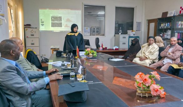 جــامــعـــة سـبـــهــــا تناقــش رسـالة ماجستـير حــول تخلـيق "فيريـت القـصدير" لمعالـجة المصبـغات الكيميائــية