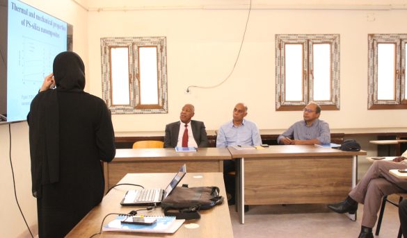 "التحول نحو الكيمياء الخضراء.. مناقشة رسالة ماجستير حول المركبات النانوية المتراكبة بجامعة سبها" - جامعة سبها | Sebha University "التحول نحو الكيمياء الخضراء.. مناقشة رسالة ماجستير حول المركبات النانوية المتراكبة بجامعة سبها"