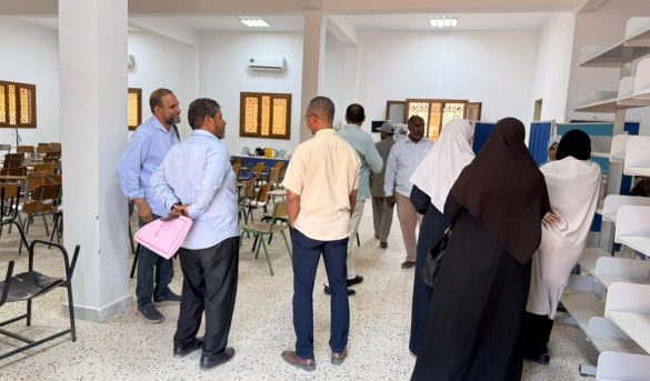 لجـنة متـابعة ملف الاعتـماد المـؤسسي تــزور كلـية الطـب البشـري .