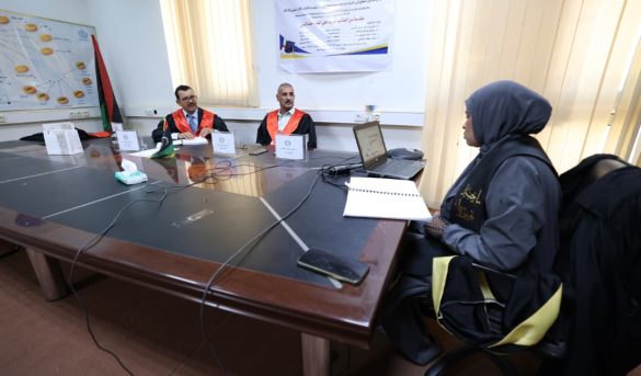 مناقشة رسـالـة مـاجـسـتـيـر في قـيـاس الـرادون الـمـشـع فـي تـربـة مـديـنـة سـبـهـا ونـواحـيـهـا.